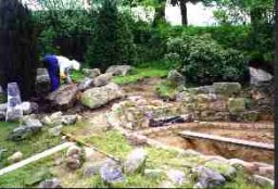 working on rockery